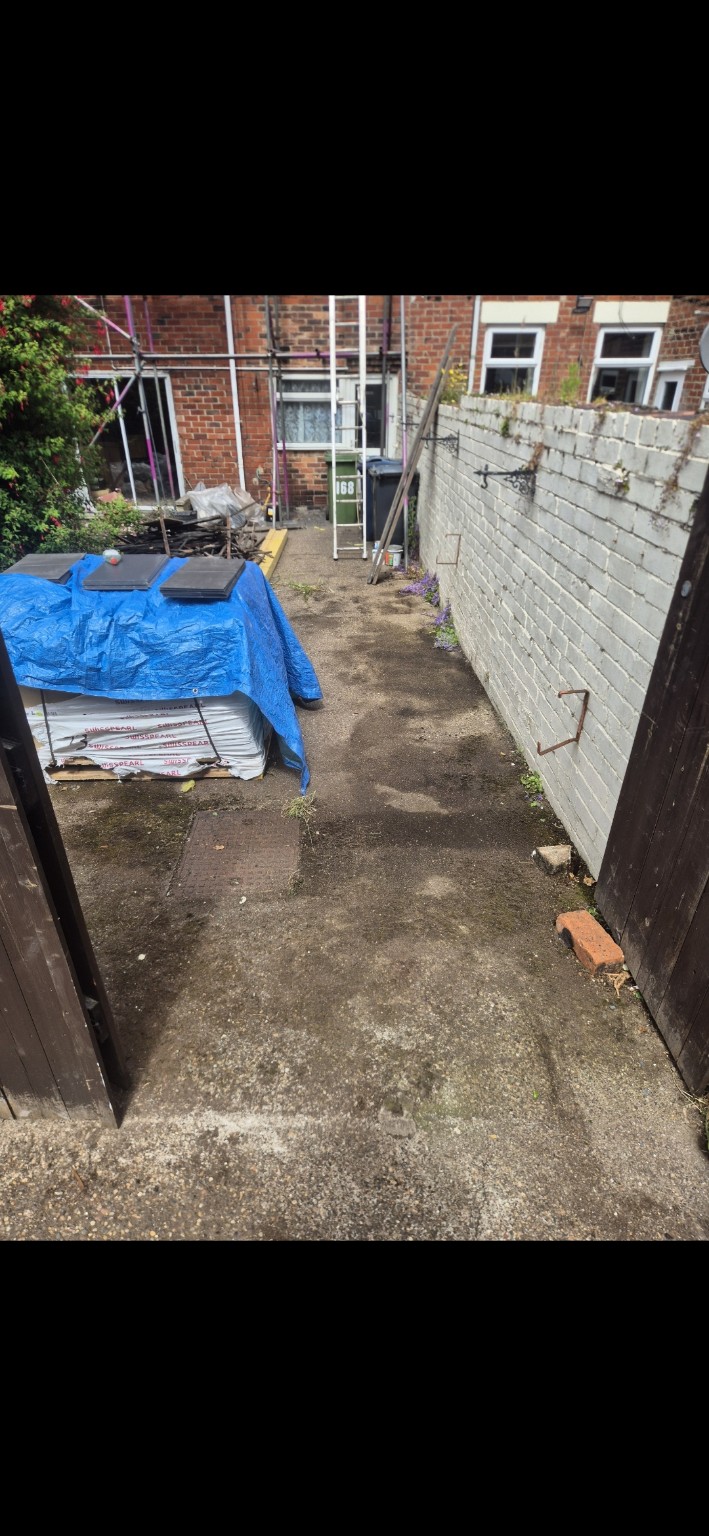 After: Yard timber clearance