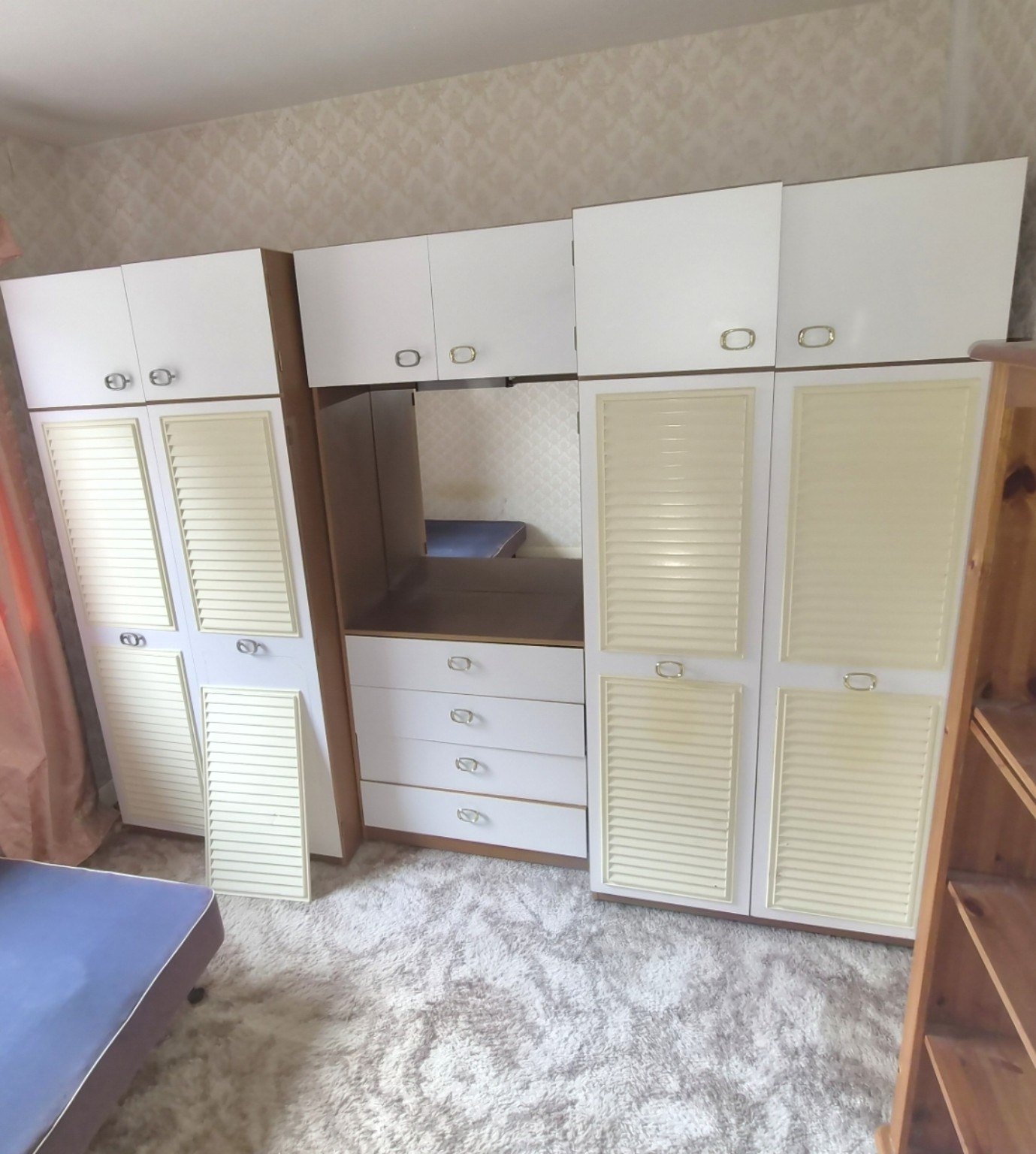Large wardrobes illustrating furniture that can be dismantled for clearance